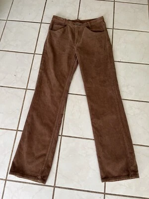 JOHN GALT BRANDY MELVILLE ¡NUEVO! Pantalones de mezclilla marrón pana tiro alto pierna recta talla S Foto 1 de 4