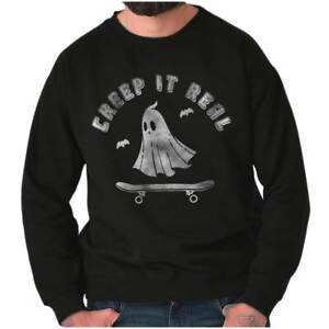 Sweat-shirt Halloween Ghost Creep It Real Skater pour hommes ou femmes