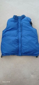Kids Reversible Lands End Goose Down Puffer Vest.  Size M Blue/Black. Winter(FL) - Picture 1 of 8