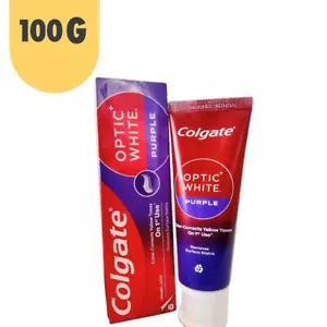 Pasta de dientes blanqueadora Colgate óptica blanca púrpura 100 g quitar placa esmalte seguro - Imagen 1 de 10