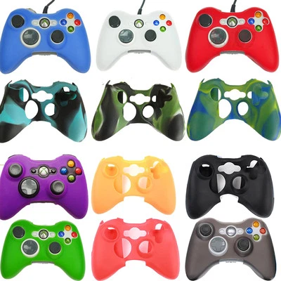 Silicone Soft Rubber Gel Grip Case Skin Cover for Xbox 360 Controller 18 Colors - Image 1 of 4