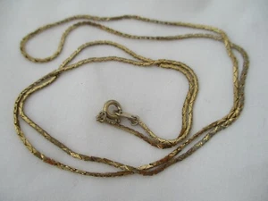 Collar de cadena firmado Trifari vintage en tono dorado - Imagen 1 de 12