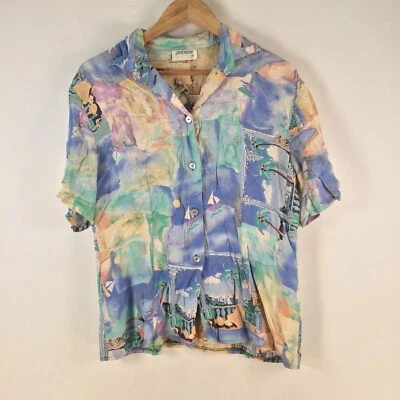 Josephine womens button up shirt size 38 aus 10 multicolour viscose 113228 - Image 1 of 4