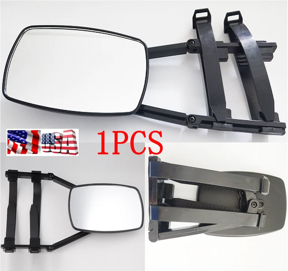 1X Espejo de remolque con clip universal para remolque transporte seguro extensión ajustable Foto 1 de 4