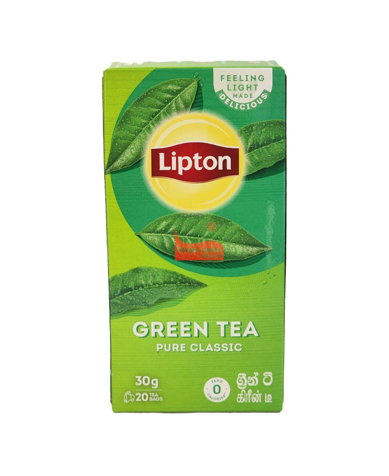 Té Verde Lipton | BOLSAS (paquete de 3) 60 bolsas clásicas puras de Ceilán puro 30 g (20) Foto 1 de 4