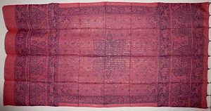 Floral, Elephant and Deer Print Sarong with Gold Lurex Thread Various Colours - Picture 1 of 25