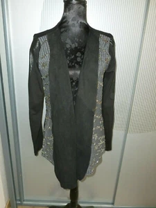 Strickjacke Cardigan schwarz Tredy Zukauf Neu 38 M - Bild 1 von 4