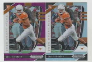 Collin Johnson 2020 PANINI PRIZM DRAFT PICKS PLATA + PÚRPURA PRIZM LOTE JAGUARS - Imagen 1 de 1