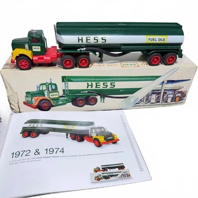 Caminhão-tanque Hess 1972 - com caixa - Luzes não funcionais - Imagem 1 de 4