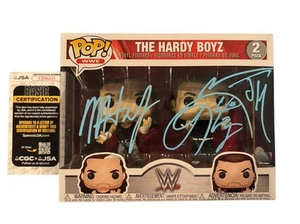 The Hardy Boyz Signed WWF WWE Signed JSA COA Funko Pop Autograph Jeff Matt - Picture 1 of 1