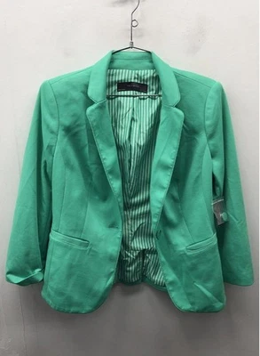NWT The Limited Green One Button Striped Lining Blazer Women's S - Image 1 of 4