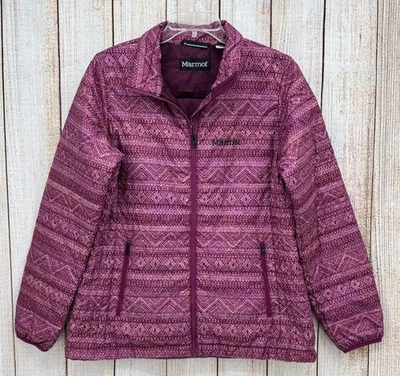 Marmot Peak Jacket Women’s Large Magenta Chile Quilted Zip Fleece NWOT - Image 1 of 4