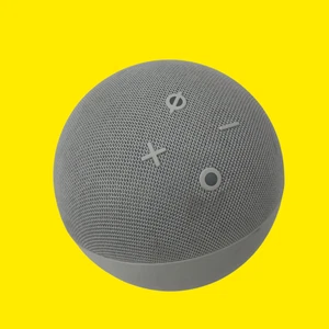 Amazon C4E8S3 Echo Dot 5th Gen Smart Speaker Silver #2390 z41/4 - Picture 1 of 10