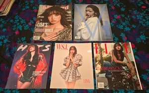 LISA - BILLBOARD/V/ELLE/HITS/WALL STREET JOURNAL MAGAZINES - BLACKPINK - Imagen 1 de 21