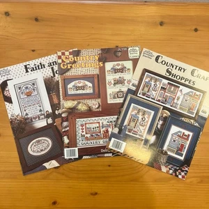 Jeremiah Junction Cross Stitch Chart Set of 3 Patterns USA Collection - Picture 1 of 4