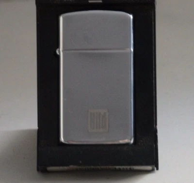 Vintage Zippo Slim Feuerzeug Nr. 1610 Hochglanzpolitur  mit Original Box - Bild 1 von 4