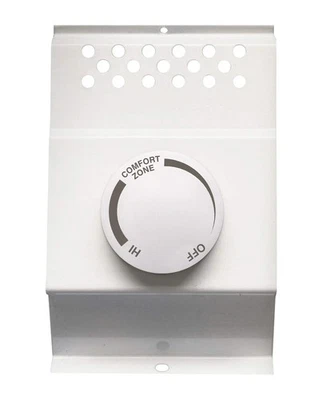 White Baseboard Thermostat 240V 208V 120V 22 Amps Easy Install Safety Features - Image 1 of 4
