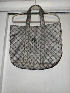 Bolsa/bolso/tote grande de lona de nailon para llevar Lauren Ralph Lauren - Imagen 1 de 11