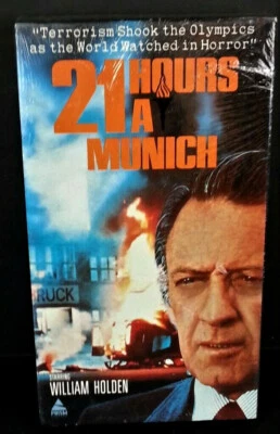 21 Hours At Munich VHS Terrorism at 1972 Olympics SEALED Color William Holden Foto 1 de 4