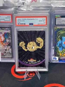 PSA 10 Geodude 74 Foil 1999 Topps Pokemon TV POP 15 - Picture 1 of 2