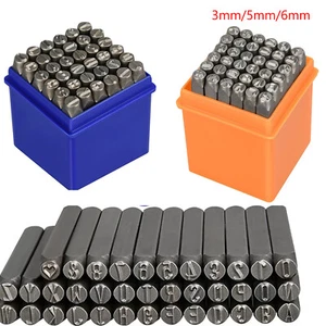 Number and Letter Punch Set 3/5/6mm Metal Stamping Kit Capitacal Letters Punch - Picture 1 of 24