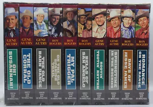 JUEGO DE COLECCIONISTA DE 10 VHS CANTING ROGERS GENE AUTRY - SELLADO 1995 - Imagen 1 de 2