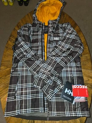 Nueva chaqueta de snowboard a cuadros espresso 2012 vintage Helly Hansen para hombre 62113 JPN  Foto 1 de 4