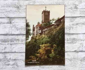 AK Eisenach Wartburg Bergfried Turm Kreuz Hotel Ansichtskarte Postkarte Vintage - Picture 1 of 2
