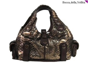 CHLOE Brown Gold Handbag Bag With Dust Bag Silverado Genuine Leather Rare - Picture 1 of 4