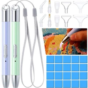 5D DIY Diamond Painting Pen Point Drill Pen with Light USB Rechargeable - Picture 1 of 8