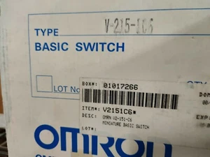 CAJA DE 100 Omron V-215-1C6 Interruptor de límite, Snap Action - Imagen 1 de 3