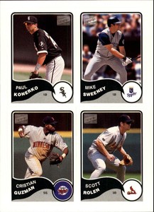 2003 Bazooka 4 on 1 Sticker #15 Koner/Sween/C.Guz/Rolen