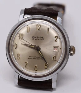 Vintage 60er Jahre Herren Armbanduhr EMPIRE 17j mit Datum A3000 Handaufzug - Bild 1 von 9