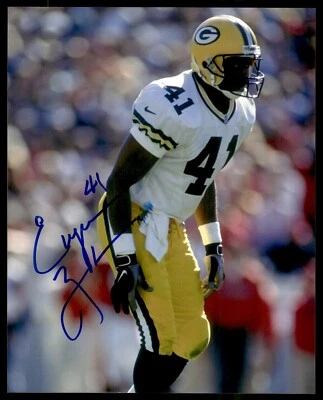 FOTO 8X10 FIRMADA POR EUGENE ROBINSON INSCRITA "#41" GREEN BAY PACKERS Foto 1 de 2