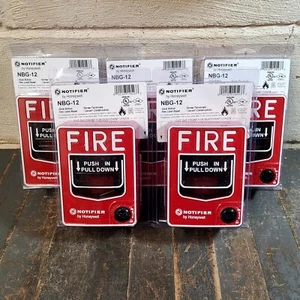 NOTIFIER NBG-12 FIRE ALARM DUAL ACTION CONVENTIONAL PULL STATION - NEW - 5 AVAIL - Picture 1 of 4