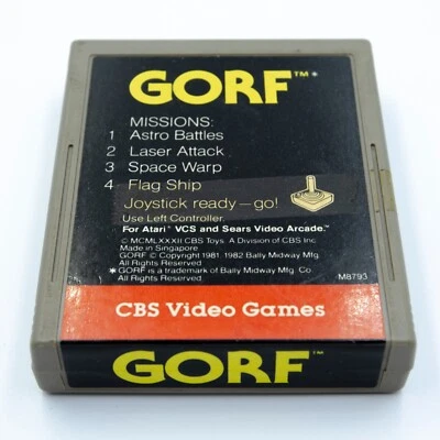 Gorf Atari 2600 | Cart Only | CBS Electronics 1982 | Tested & Working - Image 1 of 3