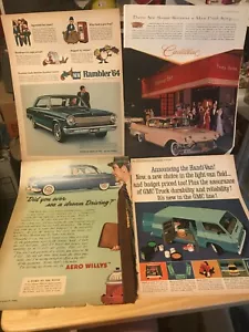Jeep Station Wagon 1949, 1953 Aero Willys, 64 Rambler, Handi-Van pubblicità d'epoca - Foto 1 di 7