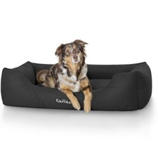 Knuffelwuff wasserfest Hundebett Hundekissen Schlafplatz schwarz 85x63cm