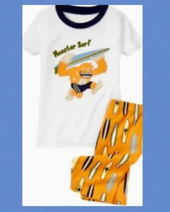 NWT 12-18 Gymboree “MONSTER SURF” 2pc Cotton GYMMIES Sleepwear PAJAMAS Shorties - Picture 1 of 2