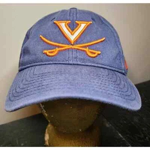 Virginia Cavaliers NCAA Sombrero Azul Marino Naranja Bordado Correa Gorra Caja Asiento - Imagen 1 de 6
