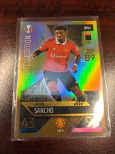 Jadon Sancho 2022-23 Match Attax UEFA Limited Edition Gold Manchester United