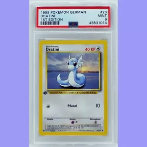 Pokemon 1st Edition Base Set German Dratini 26/102 PSA 9 MINT - Picture 1 of 4