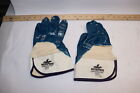 (Pair) Memphis Coated Gloves Natural/Blue Large 97960L 