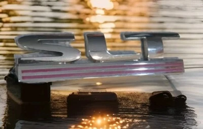 Dodge RAM NITRO DURANGO "SLT" Chrome Tailgate Nameplate Emblem Badge - Image 1 of 4