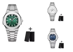 POEDAGAR Herren Uhr Designer Edelstahl Uhren NEU Mens Watches Quarz - Bild 1 von 5