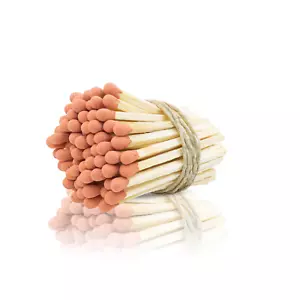 Fósforos de madera pequeños de 2" pulgadas para decoración del hogar favores de boda - naranja - Imagen 1 de 4