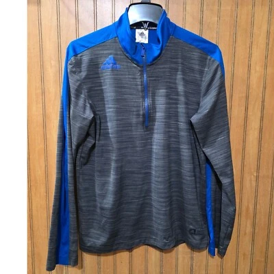 Pullover de baloncesto Adidas para hombre talla M 1/4 cremallera manga larga gris azul Crazy Ghost Foto 1 de 4