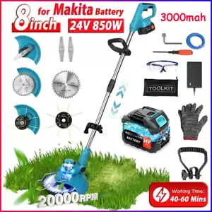 1500W Electric Cordless Grass String Trimmer Lawn Edger WeedWacker Cutter 8inch - Picture 1 of 14