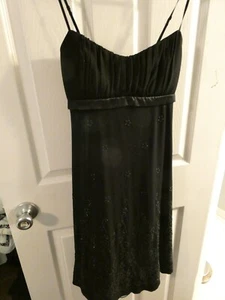 Ruby Rox schwarz Cocktail elegant Partykleid Gr. M Spaghettiträger Perlen Neu mit Etikett - Bild 1 von 5