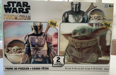 Gift Star Wars the Mandalorian Prime 3-D puzzle 2 pack The Child Yoda - Image 1 of 4